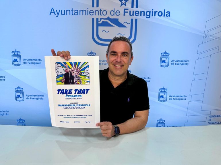 Rodrigo Romero informa del concierto que ofrecerá Take That en Marenosutrm Fuengirola