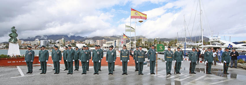 ACTOS EN PUERTO DEPORTIVO BENALMADENA EN HONOR A LA VIRGEN DEL PILAR PATRONA DE LA GUARDIA CIVIL