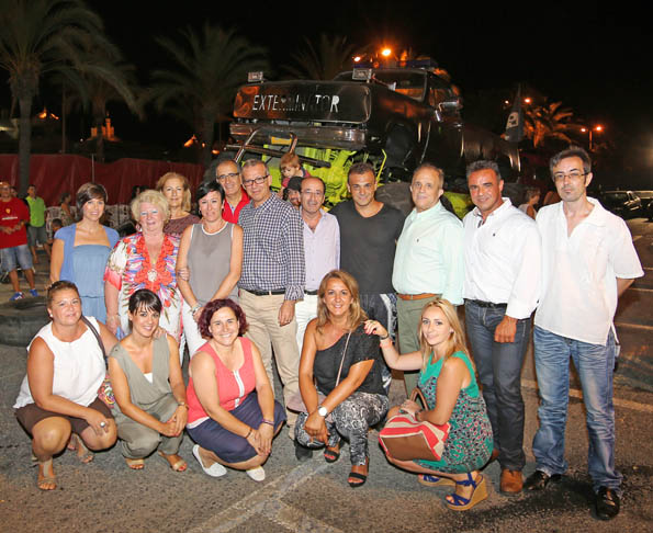 FRANCISCO SALIDO EN ACTUACION DE ESPECTACULO MONSTER TRUCK EN PUERTO DEPORTIVO BENALMADENA