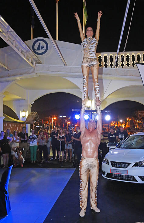 PRESENTACION DEL ESPECTACULO AIHUA EN CAPITANIA DEL PUERTO DEPORTIVO DE BENALMADENA