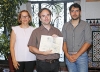 CONCEJALES ELENA GALAN Y JUAN RAMON HERNANDEZ ENTREGAN PREMIO CERTAMEN DE PINTURA FELIPE ORLANDO 7