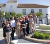 ALCADESA Y FRANCISCO SALIDO EN PLAZA ESPAA DE BENALMADENA PUEBLO CELEBRAN EL DIA DEL CANCER DE MAMA