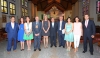 ALCALDESA Y CONCEJALES JUNTO A PREGONERO EN HONOR A VIRGEN DEL CARMEN