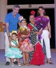 ALCALDE Y CONCEJALA CON REINA Y DAMAS INFANTIL FERIA BENALMADENA PUEBLO 2015