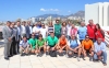 REGATA DE LA LIGA DE JABEGAS DE MALAGA alcaldesa y concejales junto a patrones de las barcas