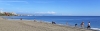 TURISTAS TOMANDO EL SOL EN PLAYA LOS MAITES EL 10 DE NOVIEMBRE 1